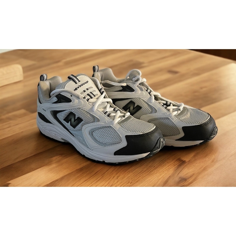 New Balance Mens 408  White, Gray & Black  New In Box